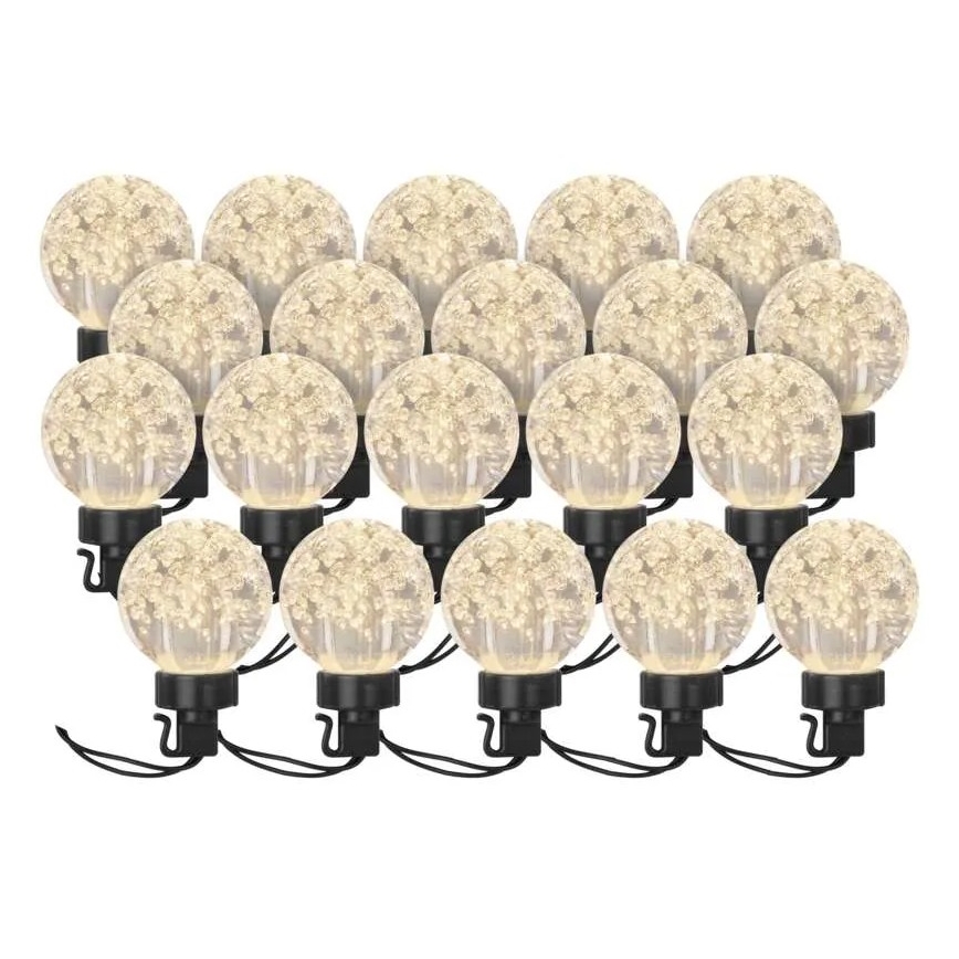 LED dekorativ utomhusslinga 20xLED/12,6m IP44 varm vit