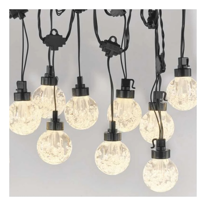 LED dekorativ utomhusslinga 20xLED/12,6m IP44 varm vit