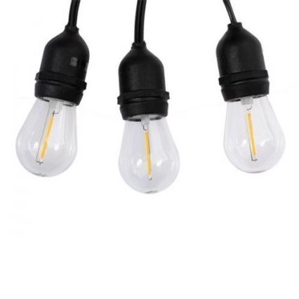 LED dekorativ utomhusslinga 5,6m 10xE27/0,6W/36V IP44
