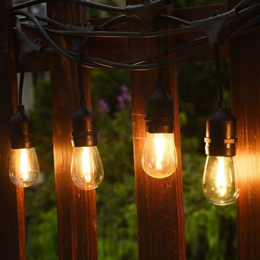 LED dekorativ utomhusslinga 5,6m 10xE27/0,6W/36V IP44
