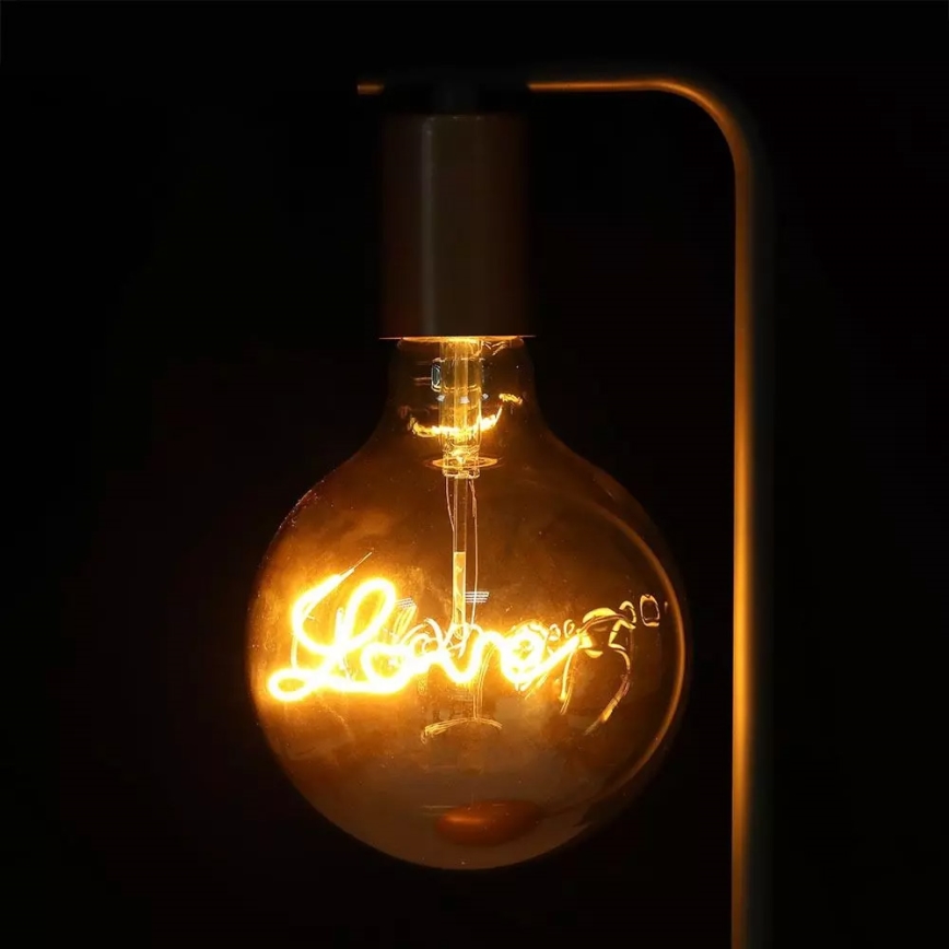 LED dekorativbelysning Glödlampa FILAMENT G125 E27/5W/230V 2200K