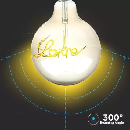 LED dekorativbelysning Glödlampa FILAMENT G125 E27/5W/230V 2200K