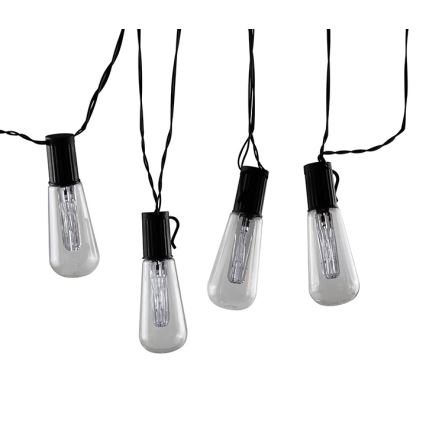 LED dekorkedja EDISON 2,65 m 10xLED/2xAA