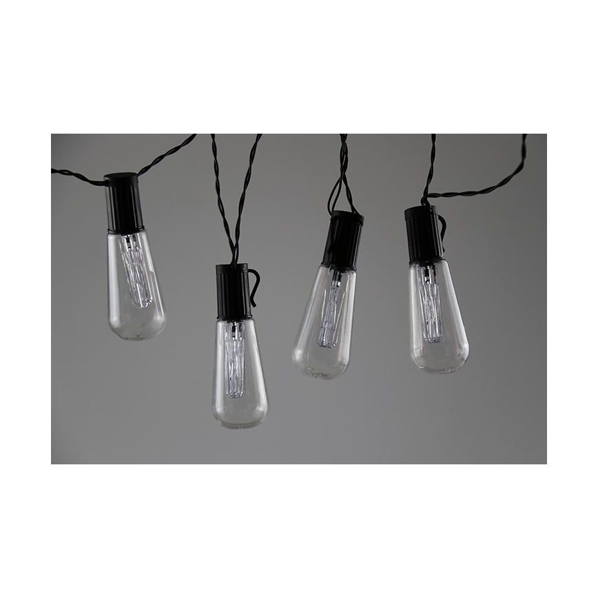 LED dekorkedja EDISON 2,65 m 10xLED/2xAA