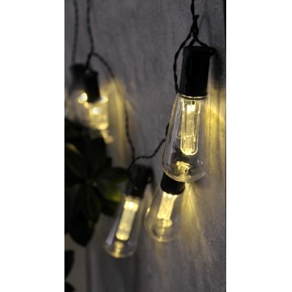 LED dekorkedja EDISON 2,65 m 10xLED/2xAA