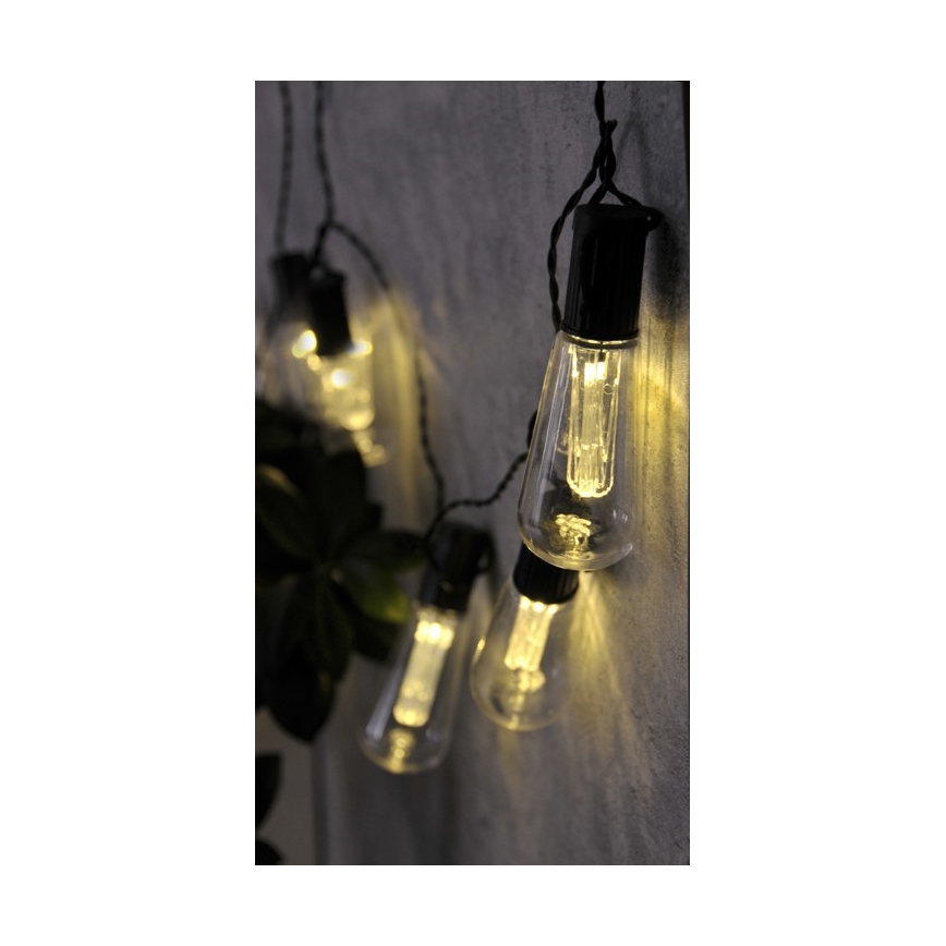 LED dekorkedja EDISON 2,65 m 10xLED/2xAA
