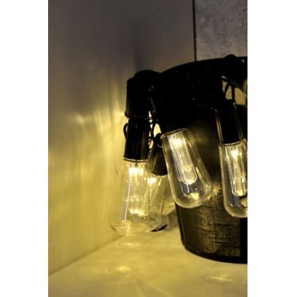 LED dekorkedja EDISON 2,65 m 10xLED/2xAA