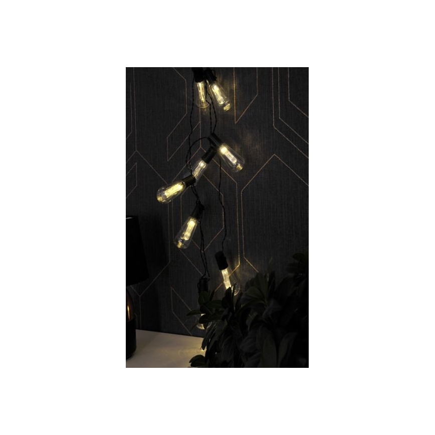 LED dekorkedja EDISON 2,65 m 10xLED/2xAA