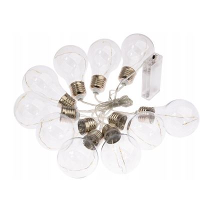 LED dekorkedja SMOLDER 2,1 m 10xLED/2xAA