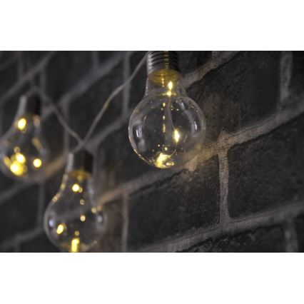 LED dekorkedja SMOLDER 2,1 m 10xLED/2xAA