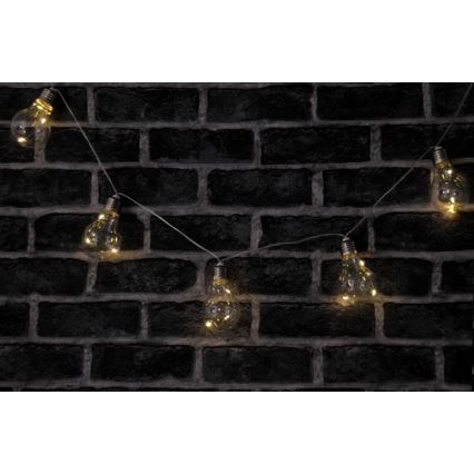 LED dekorkedja SMOLDER 2,1 m 10xLED/2xAA