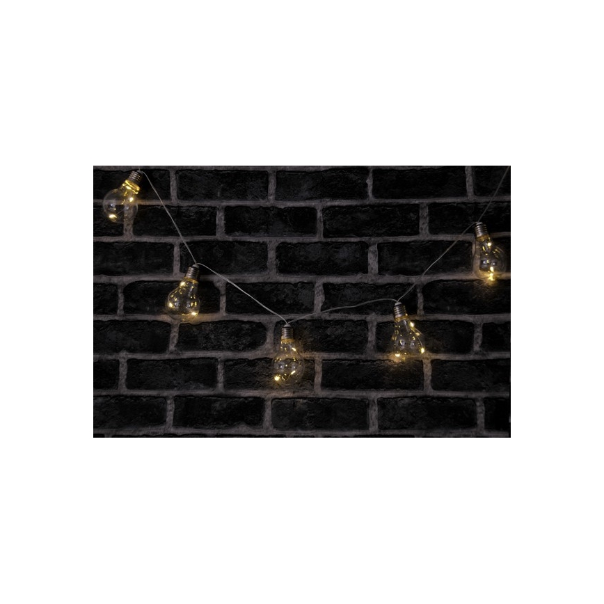 LED dekorkedja SMOLDER 2,1 m 10xLED/2xAA