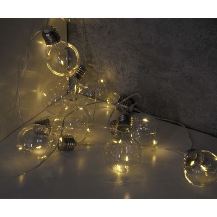 LED dekorkedja SMOLDER 2,1 m 10xLED/2xAA