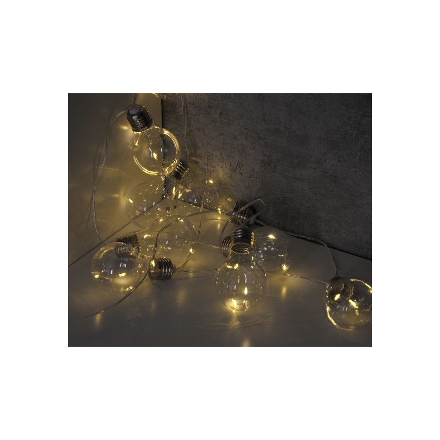 LED dekorkedja SMOLDER 2,1 m 10xLED/2xAA
