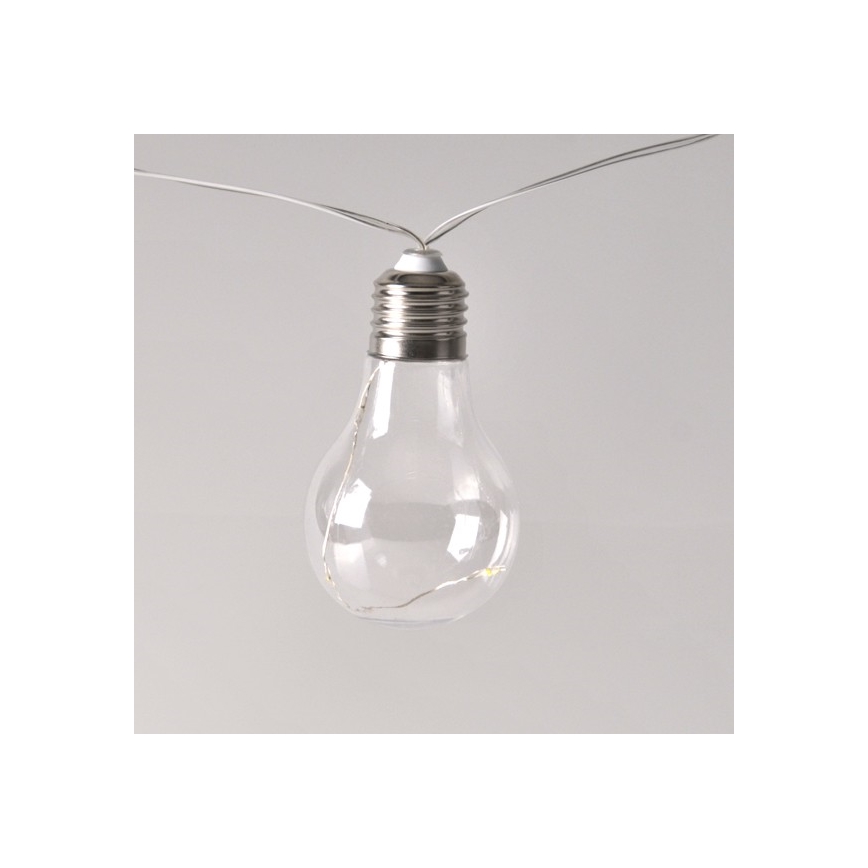 LED dekorkedja SMOLDER 2,1 m 10xLED/2xAA