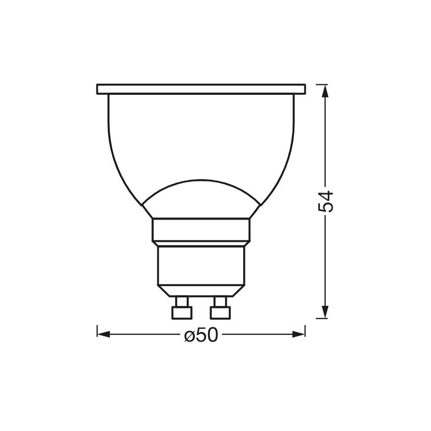 LED Dimbar antibakteriell glödlampa PAR16 GU10/4,9W/230V Wi-Fi - Ledvance