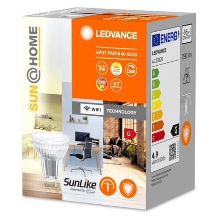 LED Dimbart antibakteriellt ljus PAR16 GU10/4,9W/230V Wi-Fi - Ledvance