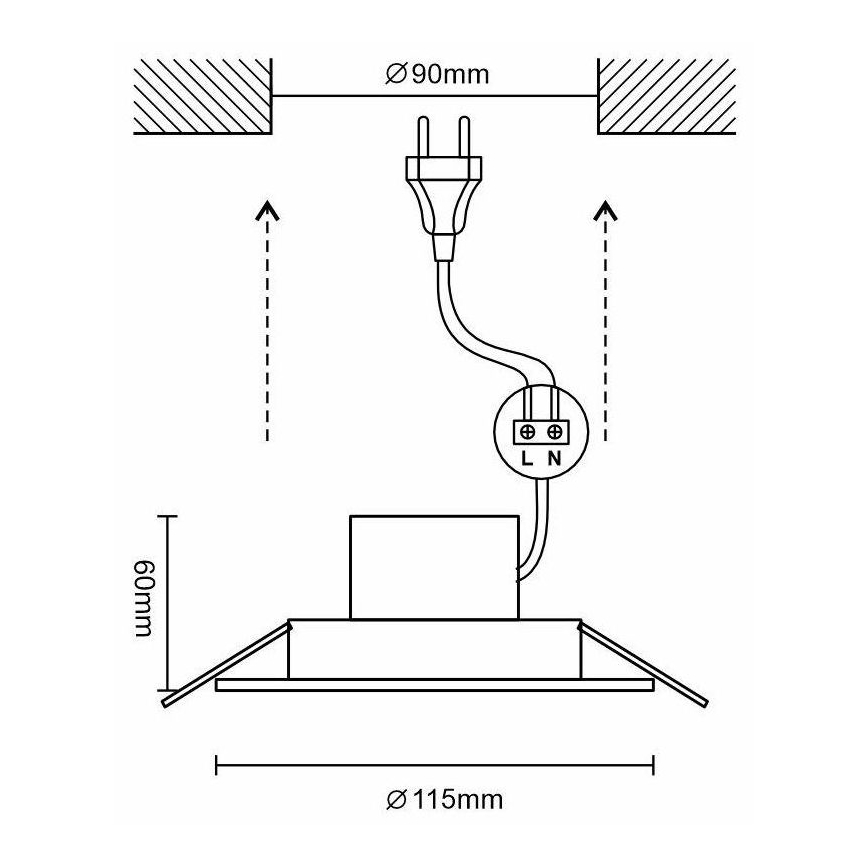 LED Dimbart badrumslampa LED/10W/230V 3000K-6500K Wi-Fi Tuya IP44