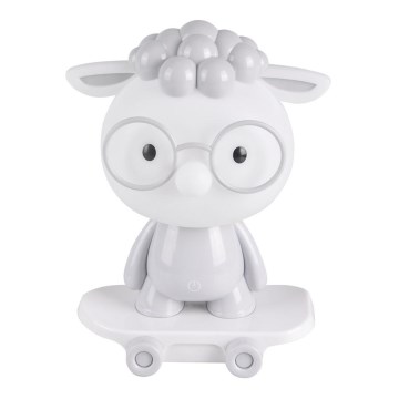LED Dimbar Barn nattlampa LED/2,5W/230V får grå