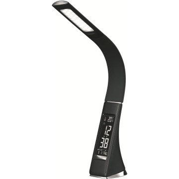 LED-dimbar beröringsstyrd skrivbordslampa med display LED/10W/5V svart