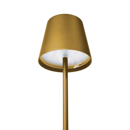 LED Ljusreglerad utomhus rechargeable bordslampa LED/4W/4000 mAh 3000/4000/5500K IP44 guld