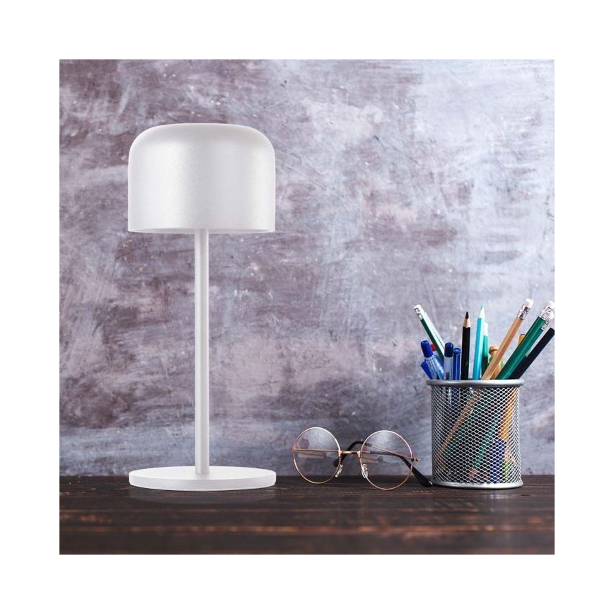 LED Dimbar uppladdningsbar touch bordslampa LED/1,5W/5V 2700-5700K IP54 2200 mAh vit