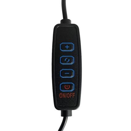 LED Dimbar bordslampa LED/28W/230V 3000/4000/6500K skinande krom