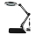 LED Dimbar bordslampa med ett förstoringsglas LED/11W/5V 3000-6000K svart