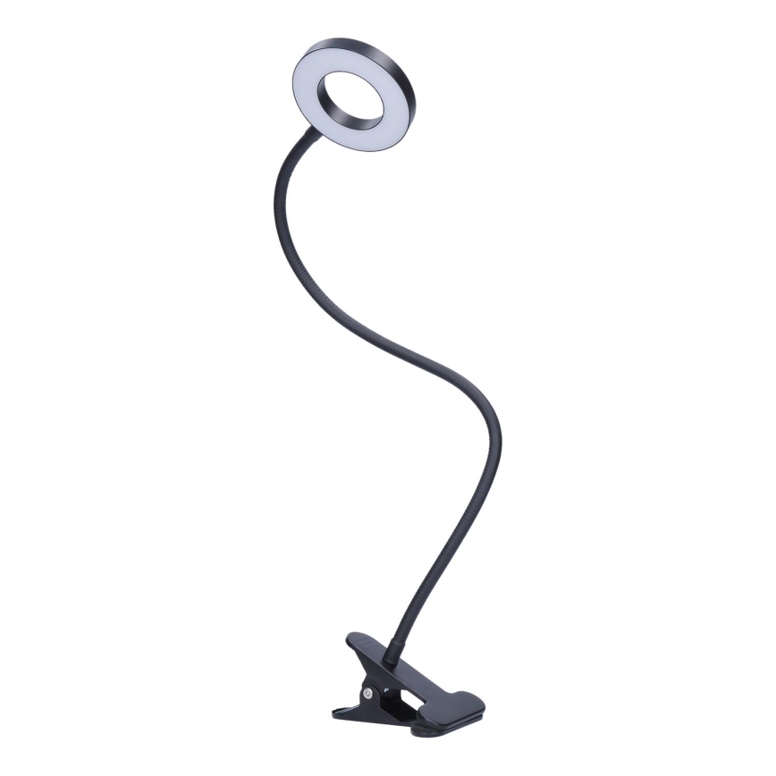 LED Dimbar bordslampa med klämma LED/8W/230V 3000/4000/5000K svart