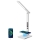 LED-dimbar bordslampa med QI trådlös laddning och USB KINGFISHER LED/8,5W/230V vit