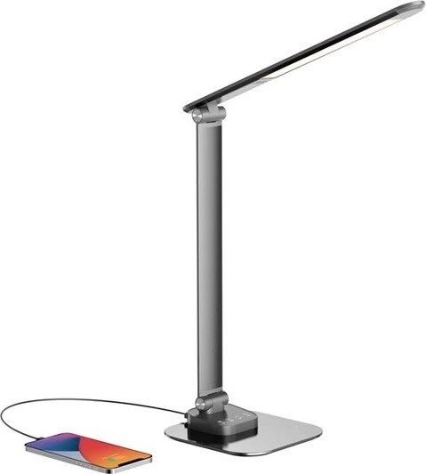 LED Dimbar bordslampa med USB LED/7,5W/230V 3000K/4000K/5500K antracit