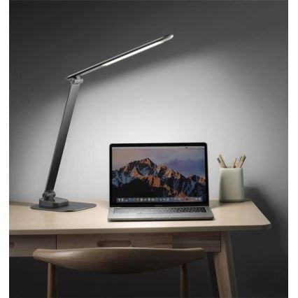LED Dimbar bordslampa med USB LED/7,5W/230V 3000K/4000K/5500K antracit