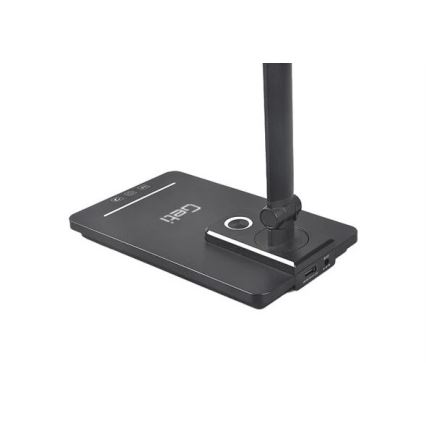 LED Dimbar bordslampa med USB LED/9W/230V 3000K/4000K/5500K svart