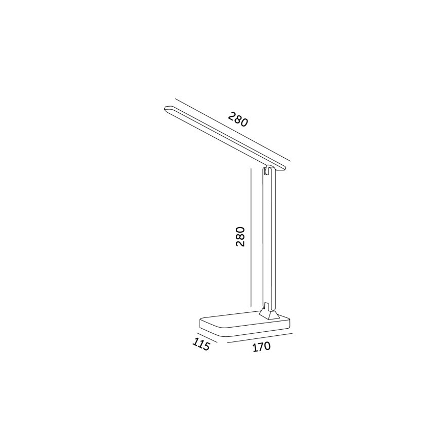LED Dimbar bordslampa NOBLITE N LED/7W/230V 3000/4000/6500K vit