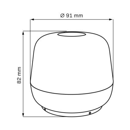 LED Ljusreglerad beröring utomhus bordslampa SAMBA LED/1,2W/5V USB 1200 mAh IP44 grön