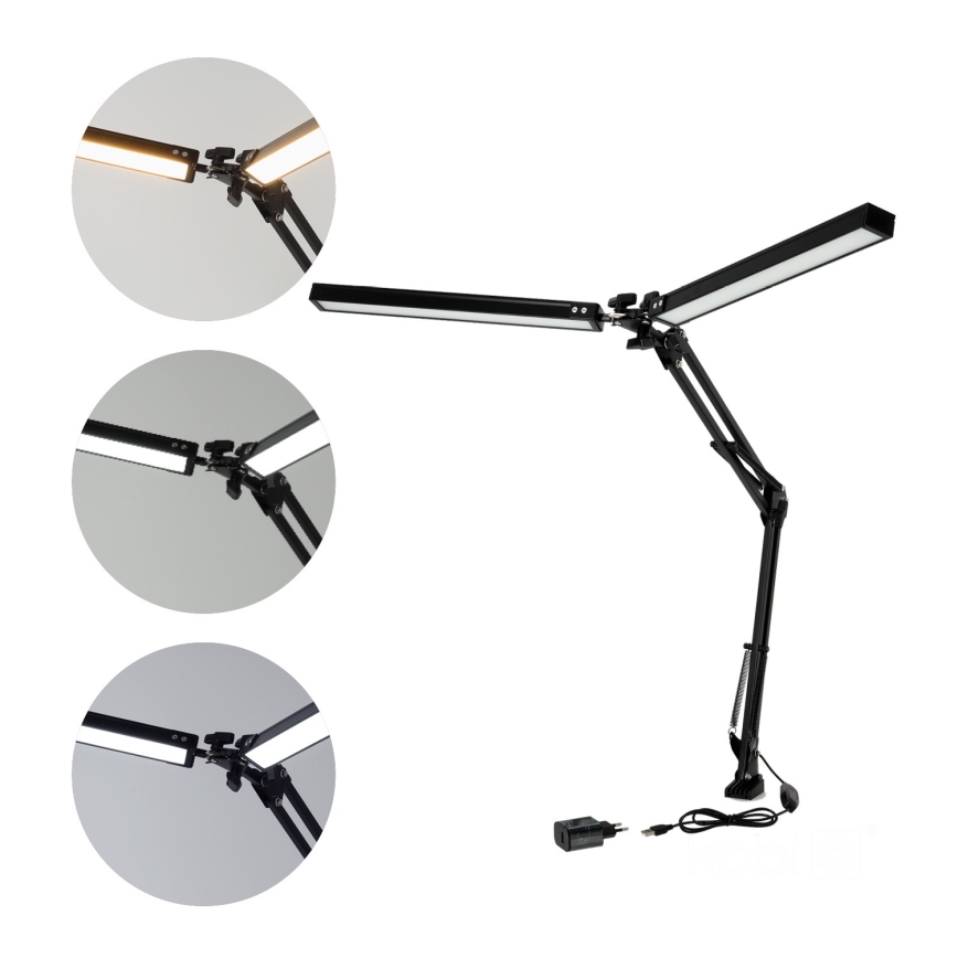 LED Dimbar bordslampa TENUIX DUO 2xLED/14W/230V 3000-6000K