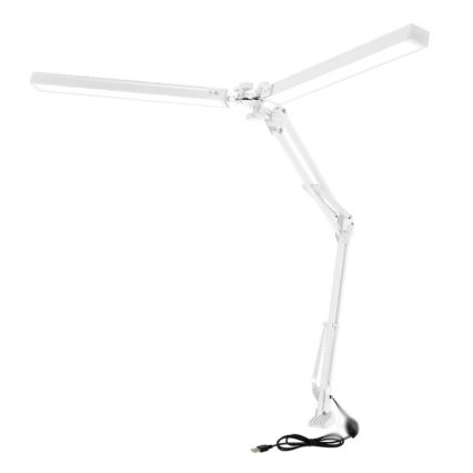 LED Dimbar bordslampa TENUIX DUO 2xLED/14W/230V 3000-6000K vit