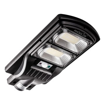 LED Dimbar gatubelysning med sensor LED/120W/6V 6500K IP65 svart + fjärrkontroll