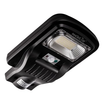 LED Dimbar gatubelysning med sensor LED/150W/6V 6500K IP65 svart + fjärrkontroll