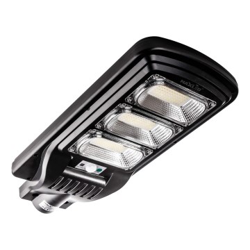 LED Dimbar gatubelysning med sensor LED/180W/6V 6500K IP65 svart + fjärrkontroll