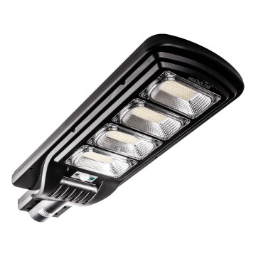 LED Dimbar gatubelysning med sensor LED/240W/6V 6500K IP65 svart + fjärrkontroll