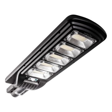 LED Dimbar gatubelysning med sensor LED/300W/6V 6500K IP65 svart + fjärrkontroll