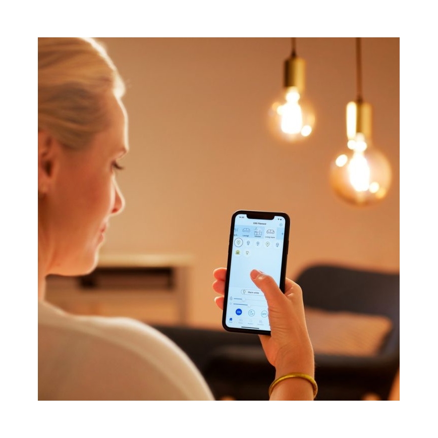 LED Dimbar glödlampa FILAMENT C35 E14/4,9W/230V 2700-6500K CRI 90 Wi-Fi - WiZ