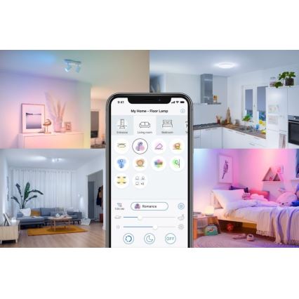 LED Dimbar glödlampa FILAMENT C35 E14/4,9W/230V 2700-6500K CRI 90 Wi-Fi - WiZ