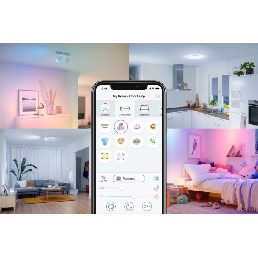 LED Dimbar glödlampa FILAMENT C35 E14/4,9W/230V 2700-6500K CRI 90 Wi-Fi - WiZ