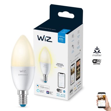 LED Dimbar glödlampa C37 E14/4,9W/230V 2700K CRI 90 Wi-Fi - WiZ