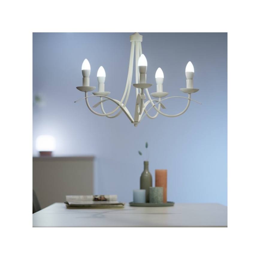 LED Dimbar glödlampa C37 E14/4,9W/230V 2700K CRI 90 Wi-Fi - WiZ