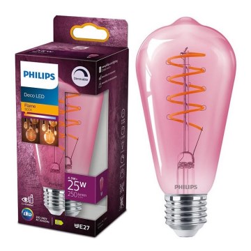 LED Dimbar glödlampa DECO Philips ST64 E27/4,5W/230V 1800K