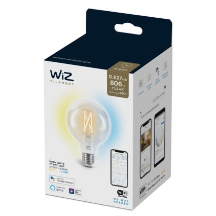 LED Dimbar glödlampa FILAMENT G95 E27/6,7W/230V 2700-6500K CRI 90 Wi-Fi - WiZ