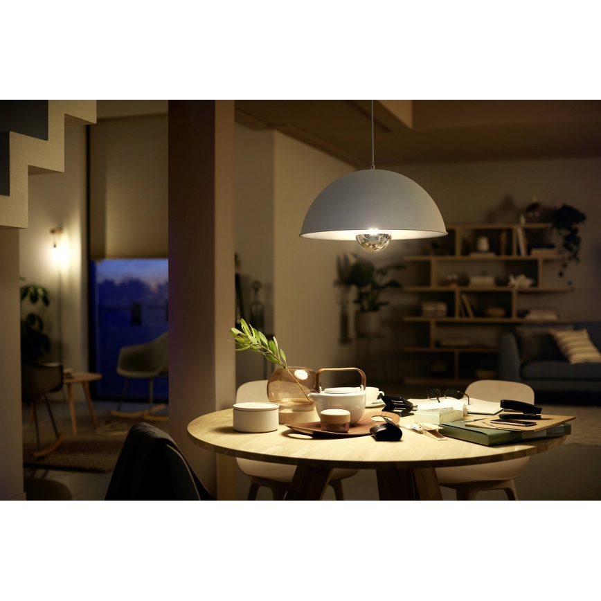 LED Dimbar glödlampa med sfärisk spegelkåpa VINTAGE Philips G125 E27/7,2W/230V 2700K